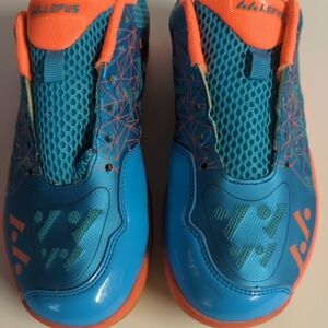Women's Blue and Orange Athletic Shoes